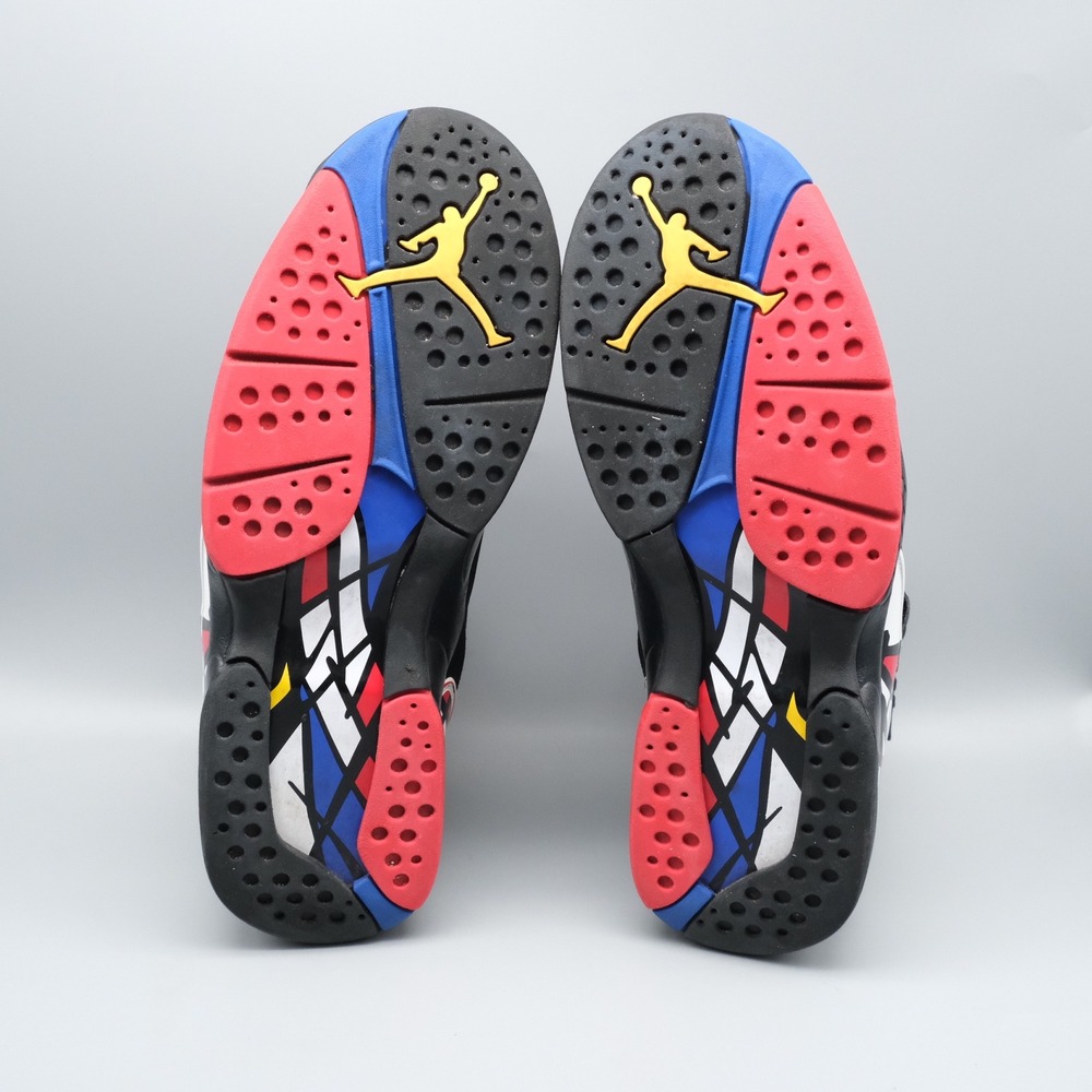 Nike Air Jordan 8 Retro Playoffs Men's Size 10 Sneakers Black/Red 305381-062 - Picture 7 of 16